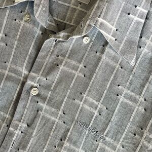 Sage Classic Gray Checkered Shirt